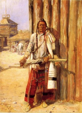 チャールズ・マリオン・ラッセル Painting - バッファローコート インディアン 西アメリカ人 チャールズ マリオン ラッセル